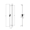 Дизайнерская штанга для душа Gessi Anello Black XL (63485#299) - миниатюра фото 2