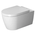 Подвесной унитаз Duravit Me by Starck с технологией Rimless и сиденьем с мягким закрыванием (252909+002009)) - миниатюра фото 1