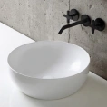 Накладная раковина AZZURRA ELEGANCE 40x40 см без отверстия под смеситель, белая - миниатюра фото 1