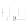 Настенный стакан GESSI Origini: белый корпус с хромированным покрытием (66407#031) - миниатюра фото 2