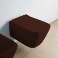 Подвесной унитаз Artceram A16 безободковый 52.5x36 см с системой монтажа, цвет Marrone Cocoa (ASV003 39 00) - миниатюра фото 1