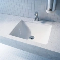 Встраиваемая раковина Duravit Starck 3 490x365 мм, белая, без отверстия под смеситель (305490000) - миниатюра фото 6