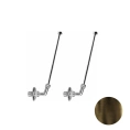 Подводка воды для смесителя Nicolazzi Complementi в цвете тёмная бронза (5570DBcoppia) - миниатюра фото 1