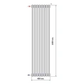 Радиатор стальной трубчатый Purmo Delta Laserline MR 2180 1800х400 8 секций с нижней подводкой - миниатюра фото 3