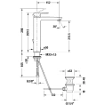 Смеситель для раковины Duravit B.3 высокий с донным клапаном, хром (B31030001010) - миниатюра фото 2