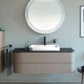 Тумба подвесная Duravit Happy D.2 Plus 408x1300x550 мм, 2 ящика, цвет Stone Grey Satin Matt (HP497209292) - миниатюра фото 1
