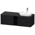 Подвесная тумбочка Duravit D-Neo, 459x1400x550 мм, 2 ящика, Black Oak (DE4950R1616) - миниатюра фото 1