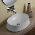 Накладная раковина SIMAS Sharp 60x42 см без отверстия под смеситель - миниатюра фото 1