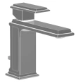 Смеситель для раковины Gessi Eleganza на одно отверстие с донным клапаном в цвете Finox (46001#149) - миниатюра фото 1