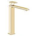 Смеситель для раковины Gessi Eleganza высокий без донного клапана в шлифованном золоте (46004#087) - миниатюра фото 1