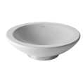 Накладная раковина Duravit Bagnella круглая 40 см без перелива, белая (451400000) - миниатюра фото 3