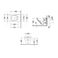Комплект Duravit DURASTYLE: подвесной унитаз с сиденьем-микролифтом (белый) (255209+006379)) - миниатюра фото 2