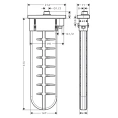 Hansgrohe sBox для ванны с овальной розеткой в шлифованном черном хроме (28020340) - миниатюра фото 2