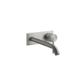 Встраиваемый смеситель для раковины GESSI 316 с изливом 200-170 мм, цвет стальной матовый (54190#239) - миниатюра фото 1