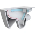 Комплект сливной арматуры VitrA S20 с хромированной кнопкой - миниатюра фото 7