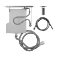 Система сбора воды Gessi Rettangolo со встроенным шлангом для скрытого монтажа, цвет Black XL (01766#299) - миниатюра фото 1