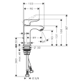 Смеситель для раковины Hansgrohe Metris 31088000 - миниатюра фото 6