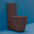 Унитаз-моноблок Kerasan Tribeca с креплением WB5N в цвете бордо матовый (511775 Borgogna matt) - миниатюра фото 1
