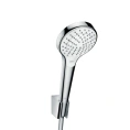 Душевой набор HG Croma Select S с ручным душем 110, системой струй 3jet Rain/IntenseRain/Turbo Rain и комплектацией в цвете белый/хром (26421400) - миниатюра фото 1