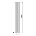 Радиатор стальной трубчатый Purmo Delta Laserline VLO 2180 1800х250 5 секций с нижней подводкой - миниатюра фото 3