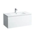 Шкаф-тумба Laufen PRO S 1000 мм с раковиной Slim и выдвижным ящиком, белый матовый (8.6096.6.463.104.1) - миниатюра фото 1