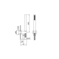 Душевой набор Fantini Venezia FIT с ручной лейкой в цвете Matt Gun Metal (29 P5 5944) - миниатюра фото 2