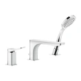 Смеситель для ванны GESSI Rilievo с выдвижной лейкой, настенный монтаж, хром (59037#031) - миниатюра фото 1