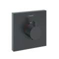 Термостатический смеситель Hansgrohe ShowerSelect для душа, встраиваемая панель, черный матовый (15760670) - миниатюра фото 1