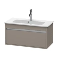 База под раковину Duravit Ketho 410x800x385 с выдвижным ящиком, базальт матовый (KT642304343) - миниатюра фото 1
