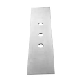 Пластина GESSI для монтажного бокса на 3 отверстия из нержавеющей стали, цвет steel brushed (54593#239) - миниатюра фото 1