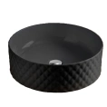 Раковина Artceram Rombo 44 см накладная без отверстия матовый черный (OSL009 17 00) - миниатюра фото 1