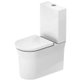 Безободковый унитаз Duravit White Tulip с инновационным покрытием WonderGliss, 370x650 мм (21970900001) - миниатюра фото 1