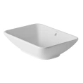 Накладная раковина Duravit Bacino 550x420 белая с переливом и креплениями (334520000) - миниатюра фото 1