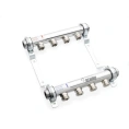 Коллекторная группа REHAU HLV на 12 выходов (РЕХАУ - 11102181001)1x3/4ЕК из нержавеющей стали - миниатюра фото 1