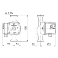 Циркуляционный насос Grundfos UPS 25-60 130 - миниатюра фото 3