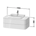 Раковина Duravit Happy D2 Plus 600х400 мм без перелива с керамической крышкой цвет Anthracite matt (2359601300) - миниатюра фото 4