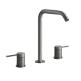 Смеситель для раковины GESSI 316 на 3 отверстия без донного клапана, стальной матовый (54211#239) - миниатюра фото 1