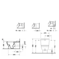 Напольный унитаз Duravit Starck 3 с отдельным бачком Big Toilet 420x740 мм (2104090000) - миниатюра фото 2