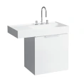 Тумба под раковину Laufen Kartell с выдвижным ящиком и полкой — белая глянцевая (4.0755.1.033.631.1) - миниатюра фото 1