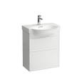 Подвесная тумба Laufen New Classic 580 мм с двумя ящиками, белая глянцевая (для раковины 813853) (4.0603.2.085.631.1) - миниатюра фото 1