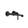 Смеситель для раковины GESSI VENTI20: настенный однорычажный, матовый черный (65088#299) - миниатюра фото 1