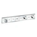Встраиваемый термостатический смеситель Hansgrohe RainSelect для 4 источников, белый/хром (15357400) - миниатюра фото 1