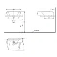 Накладная раковина TOTO Jewelhex 607x483 мм белая со сливным клапаном (LW681B#W) - миниатюра фото 4