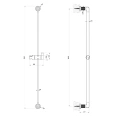 Душевая штанга GESSI INCISO Finox Brushed Nickel (58144#149) - миниатюра фото 2