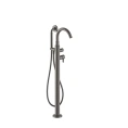 Напольный смеситель для ванны Fantini Icona Classic с ручной лейкой в цвете Matt Gun Metal PVD (53 P5 R080B) - миниатюра фото 1