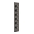 Термостатический смеситель GESSI на 5 источников, резьба 3/4, цвет Brushed Black Metal PVD (54520#707) - миниатюра фото 1