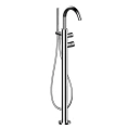 Напольный смеситель для ванны Fantini Nice с ручным душем (хром) (65 02 S080B) - миниатюра фото 1