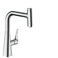 Кухонный смеситель Hansgrohe Metris Select M71 с выдвижным душем, хром (73802000) - миниатюра фото 1