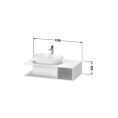 Тумба подвесная Duravit D-Neo компактная, Black Oak (DE492901616) - миниатюра фото 2