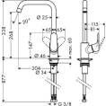 Надежный смеситель Hansgrohe Focus 31820800 для кухни - миниатюра фото 4